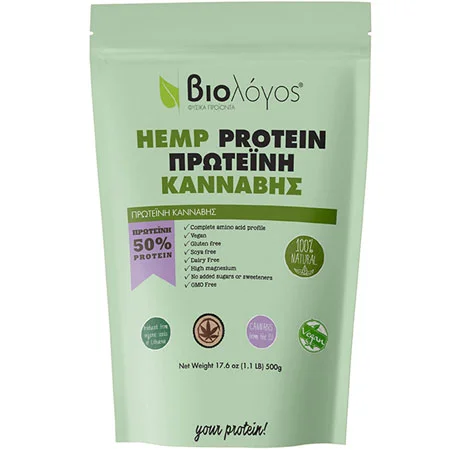 Φωτογραφία προϊόντος: Hemp Protein 500 gr Unflavored/Άγευστη Biologos