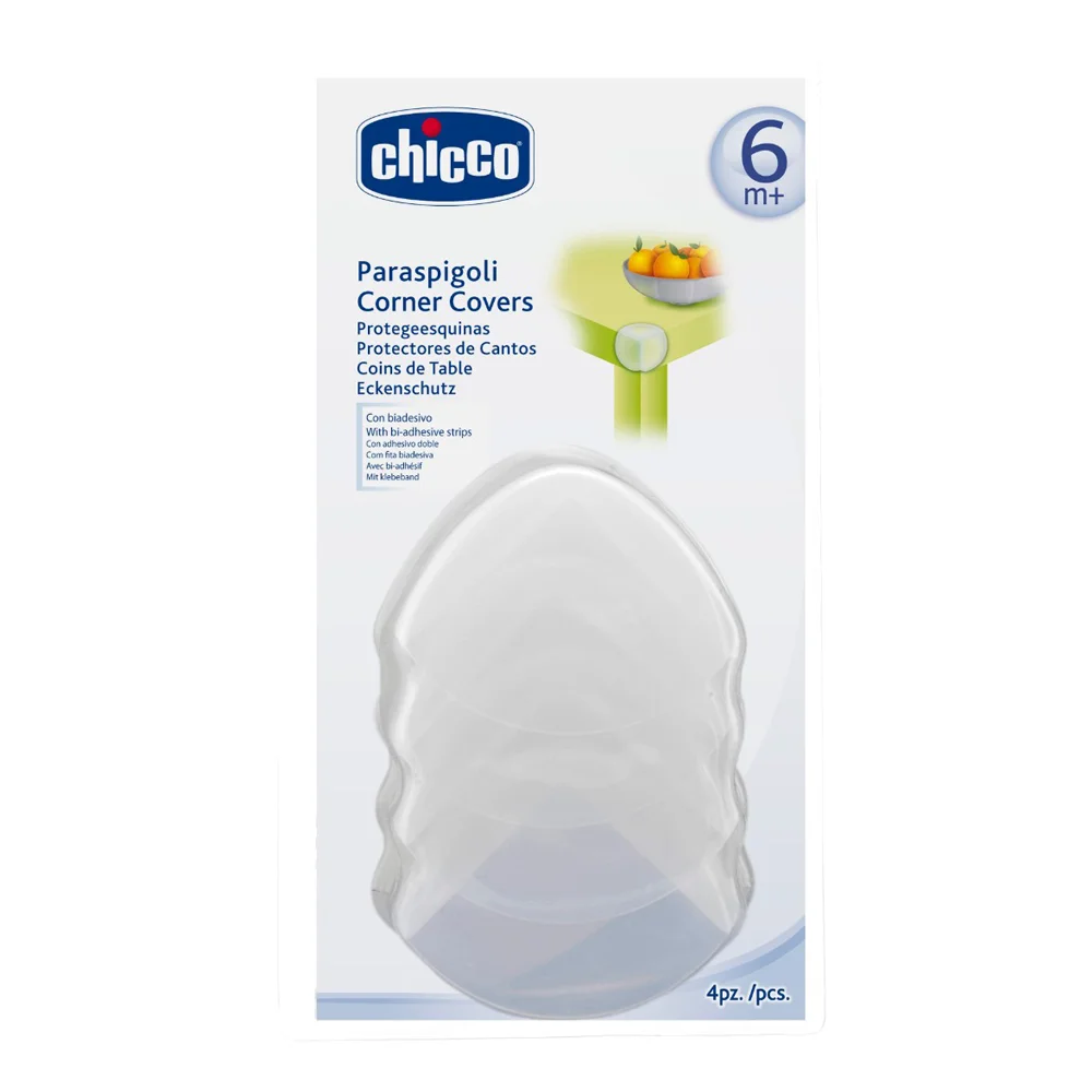 Φωτογραφία προϊόντος: CHICCO Safe-Corner Covers - Προστατευτικά πλαστικά για γωνίες 6m+ 4τμχ - 60806-00