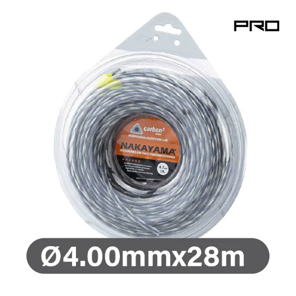 Φωτογραφία προϊόντος: Bormann NAKAYAMA Pro NC1002 Μεσινέζα Στριφτή Carbon3 Twist 4mm 28m
