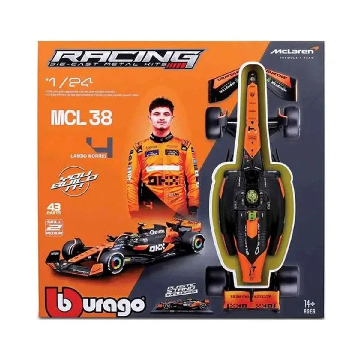 Φωτογραφία προϊόντος: BBURAGO 1:24 F1 KIT McLaren Team MCL38 (#4)