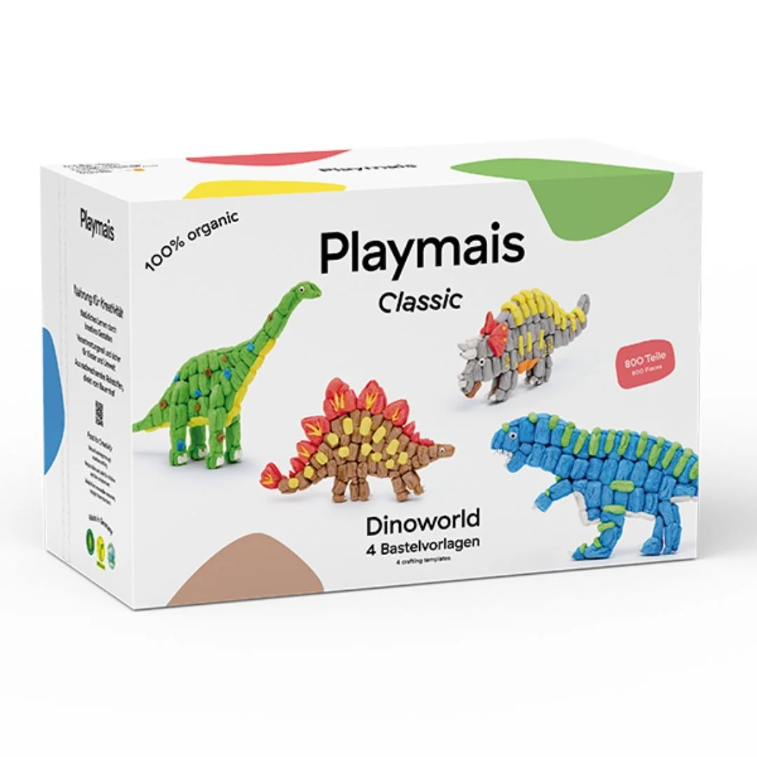 Φωτογραφία προϊόντος: 160959.8 Playmais Σφουγγαράκια από άμυλο καλαμποκιού Κατασκευές με κάρτες και σφουγγαράκια Δεινόσαυροι