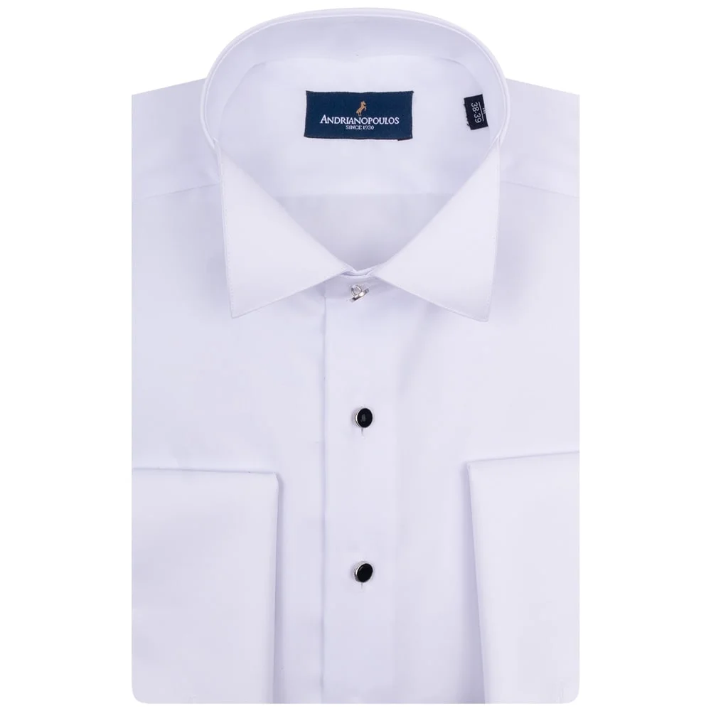 Φωτογραφία προϊόντος: Andrianopoulos Fashion Stores since 1930 Ανδρικό Λευκό Πουκάμισο – Κλασικό + Αριστοκρατικό | Andrianopoulos