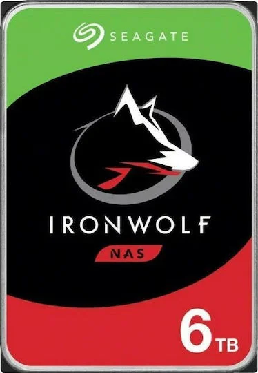 Φωτογραφία προϊόντος: Seagate Ironwolf 6TB HDD Σκληρός Δίσκος 3.5" SATA III 5400rpm με 256MB Cache για NAS ST6000VN006 8719706027670,0763649147429