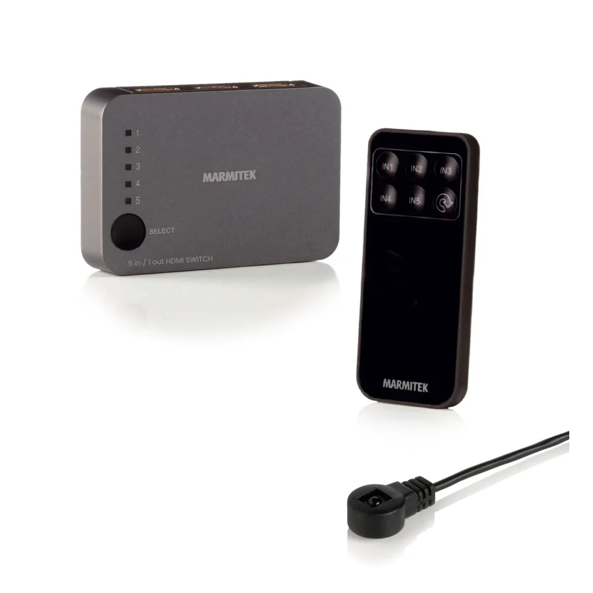Φωτογραφία προϊόντος: Marmitek Connect 350 UHD 2.0 - HDMI switch 4K 60Hz 5 in / 1 out