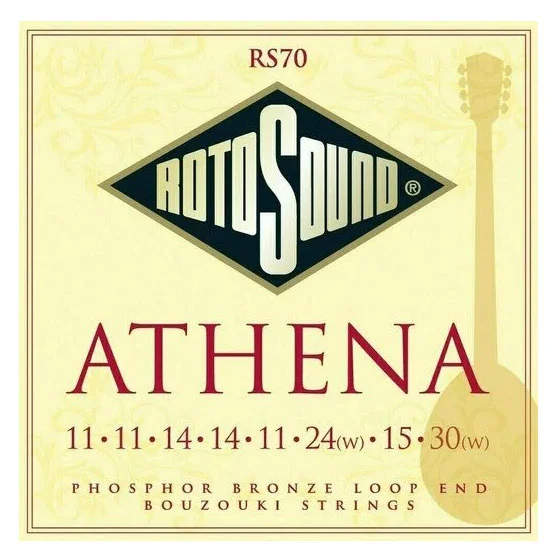 Φωτογραφία προϊόντος: Rotosound RS70 Athena Bouzouki - Σετ 8 χορδών για μπουζούκι 11-30