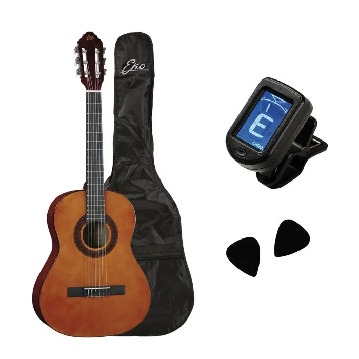 Φωτογραφία προϊόντος: Eko Guitars CS5 Natural Pack - Σετ κλασικής κιθάρας 3/4 με θήκη, πένες, κουρδιστήρι