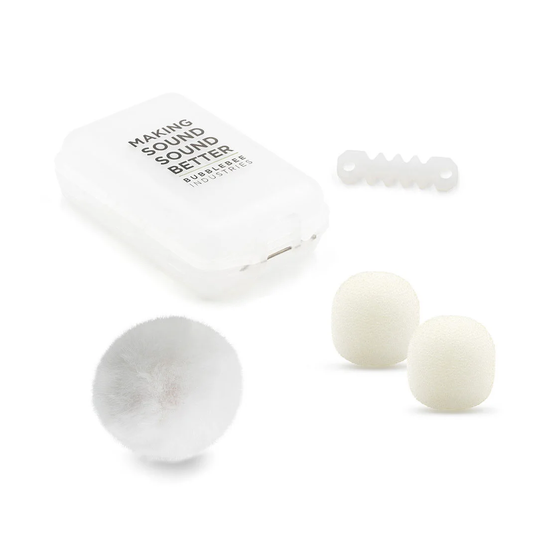 Φωτογραφία προϊόντος: Bubblebee The Outdoor Mic Kit for Sennheiser ME 2-II White - Επαγγελματικό kit αντιανεμικής προστασίας lavalier μικροφώνου