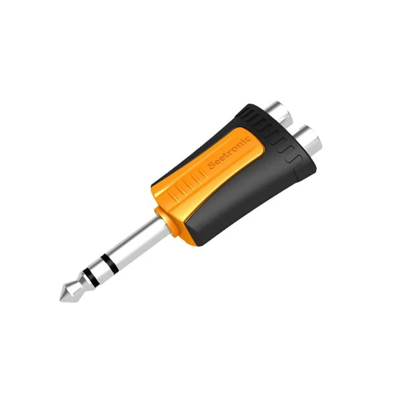 Φωτογραφία προϊόντος: Seetronic MP3-2RF - Αντάπτορας 2x RCA Female - Jack Stereo 6.35mm