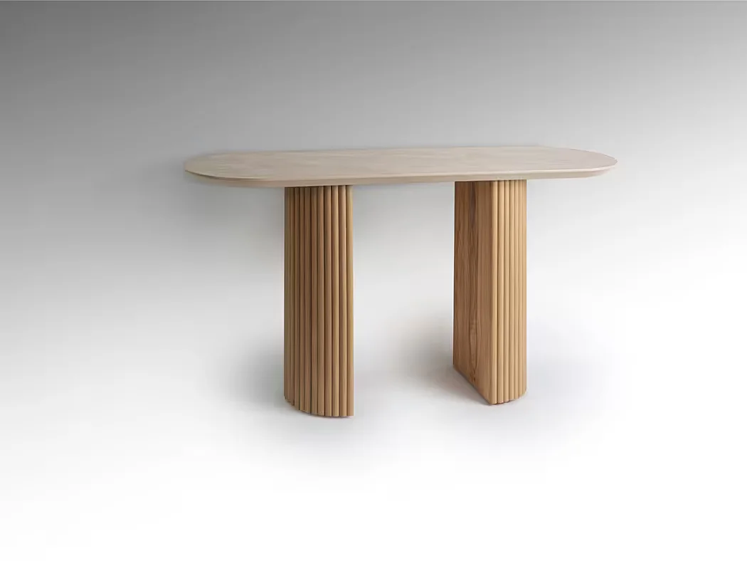 Φωτογραφία προϊόντος: Schuller Κονσόλα Irati 604574 MDF με επιφάνεια Matt Stone υψηλής αντοχής 130×78×42 cm Ξύλο Πέτρα