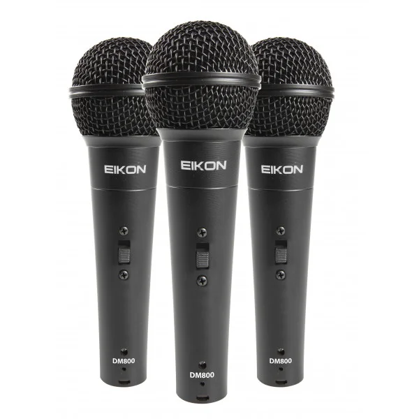 Φωτογραφία προϊόντος: Eikon DM800 Kit - Set 3 δυναμικά μικρόφωνα χειρός με διακόπτη