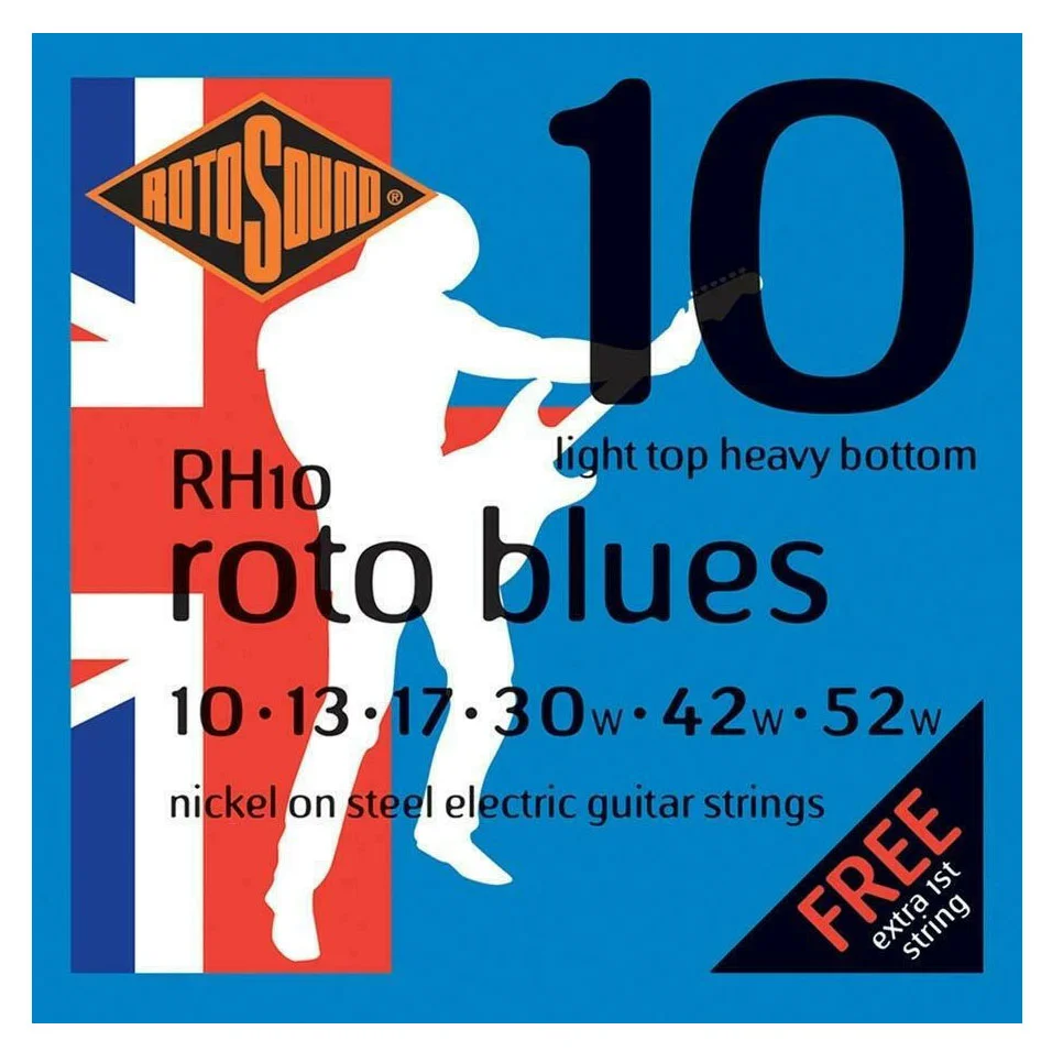 Φωτογραφία προϊόντος: Rotosound RH10 Roto Blues 10-52 - Σετ χορδών ηλεκτρικής κιθάρας
