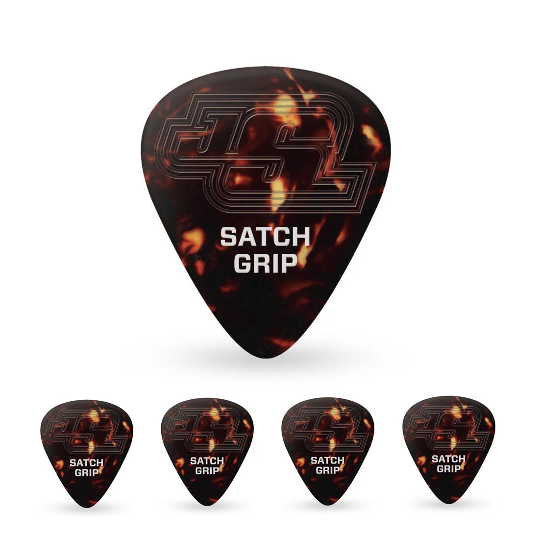 Φωτογραφία προϊόντος: Daddario D'Addario 7CSH7-5JSGP Joe Satriani Satch Grip - Πένες Extra Heavy (1.25mm), 5 τεμάχια