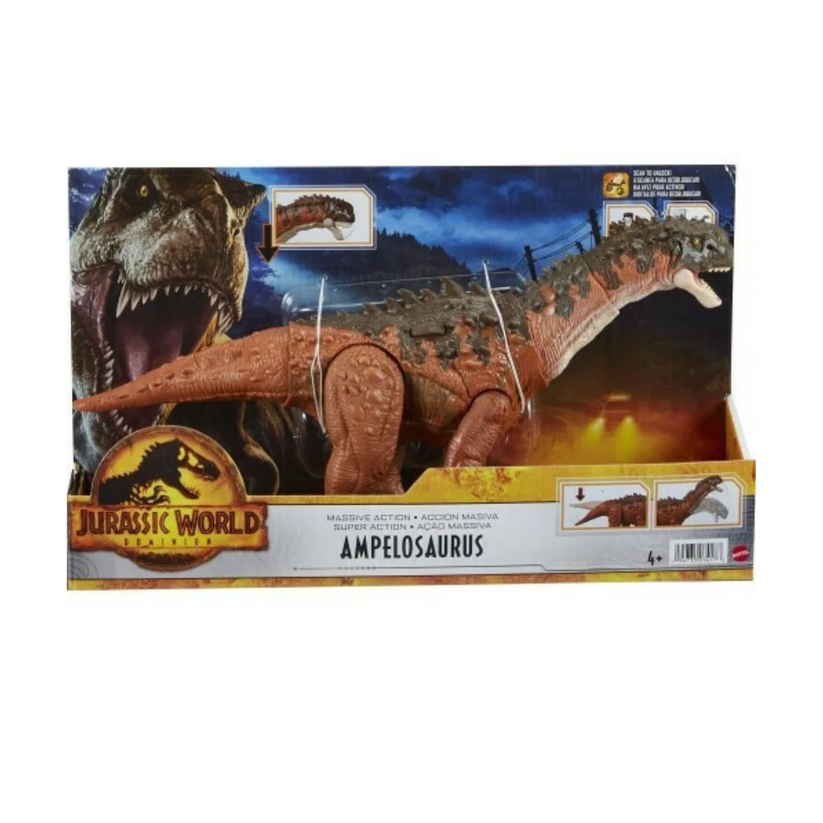 Φωτογραφία προϊόντος: Mattel Jurassic World νέοι μεγάλοι δεινόσαυροι Ampelosaurus HDX50