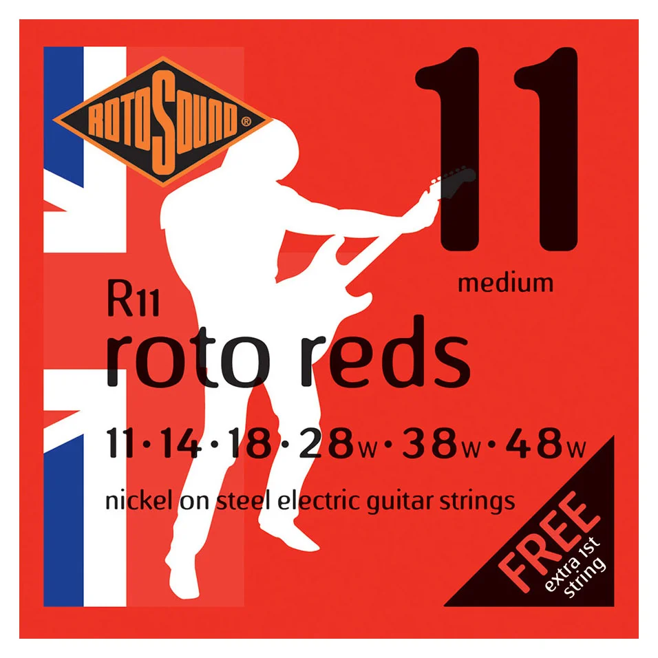 Φωτογραφία προϊόντος: Rotosound R11 Roto Reds 11-48 - Σετ χορδών ηλεκτρικής κιθάρας
