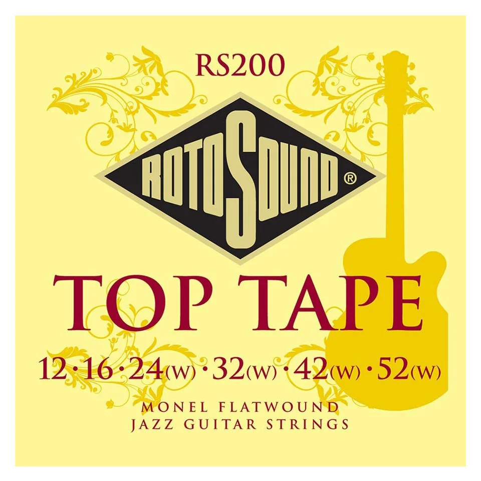 Φωτογραφία προϊόντος: Rotosound RS200 Top Tape 12-52 - Σετ χορδών ηλεκτρικής κιθάρας