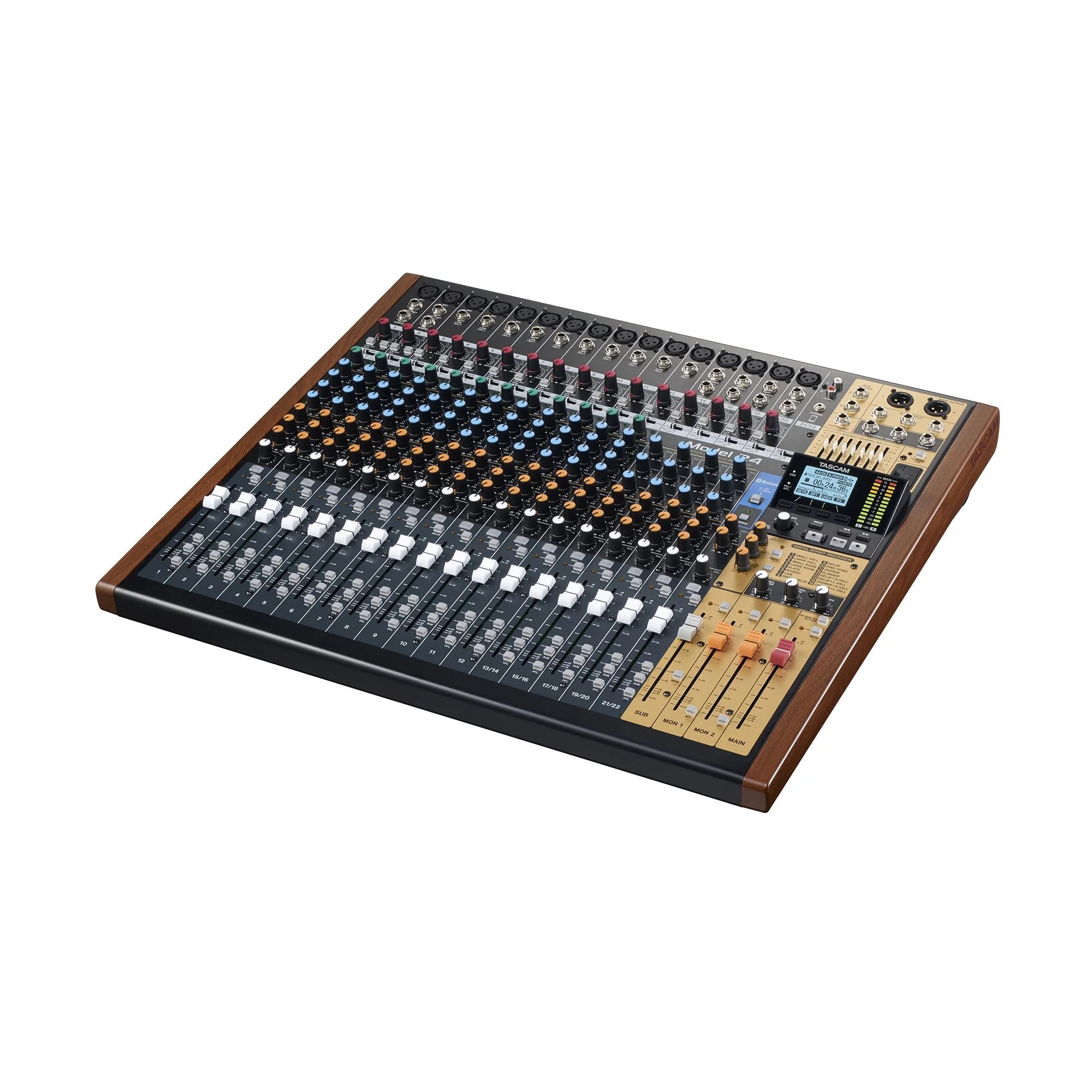 Φωτογραφία προϊόντος: Tascam Model 24 Κονσόλα Μίξης με Ενσωματωμένη Κάρτα Ήχου