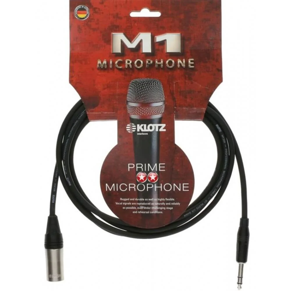 Φωτογραφία προϊόντος: Klotz M1MS1K0500 Καλώδιο Ήχου XLR Male - Stereo Jack 1/4 Male 5m