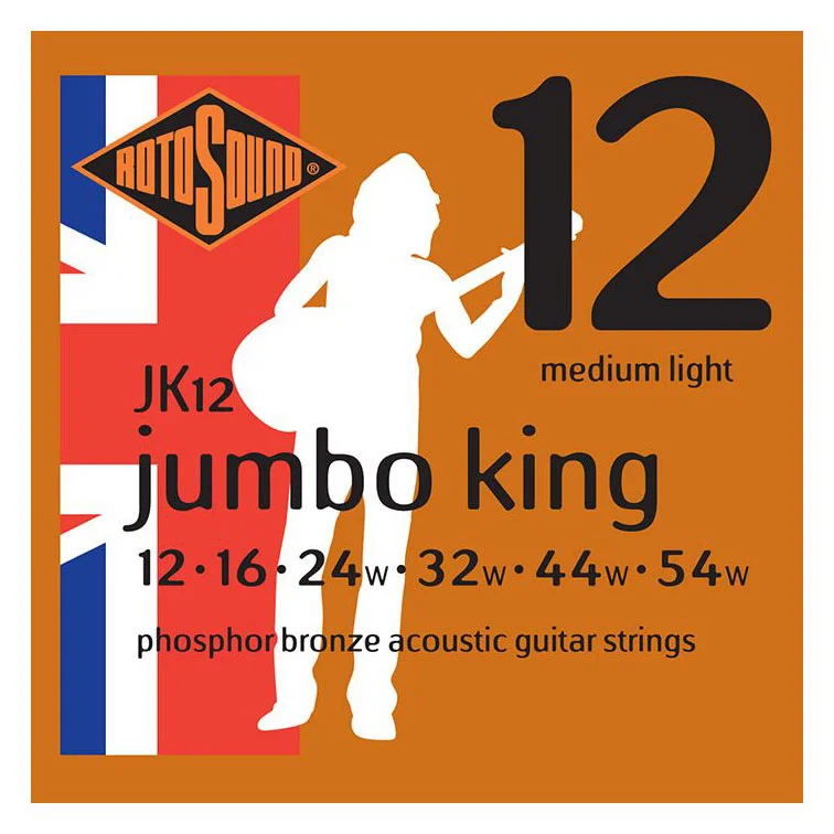 Φωτογραφία προϊόντος: Rotosound JK12 Jumbo King 12-54 - Σετ χορδών ακουστικής κιθάρας