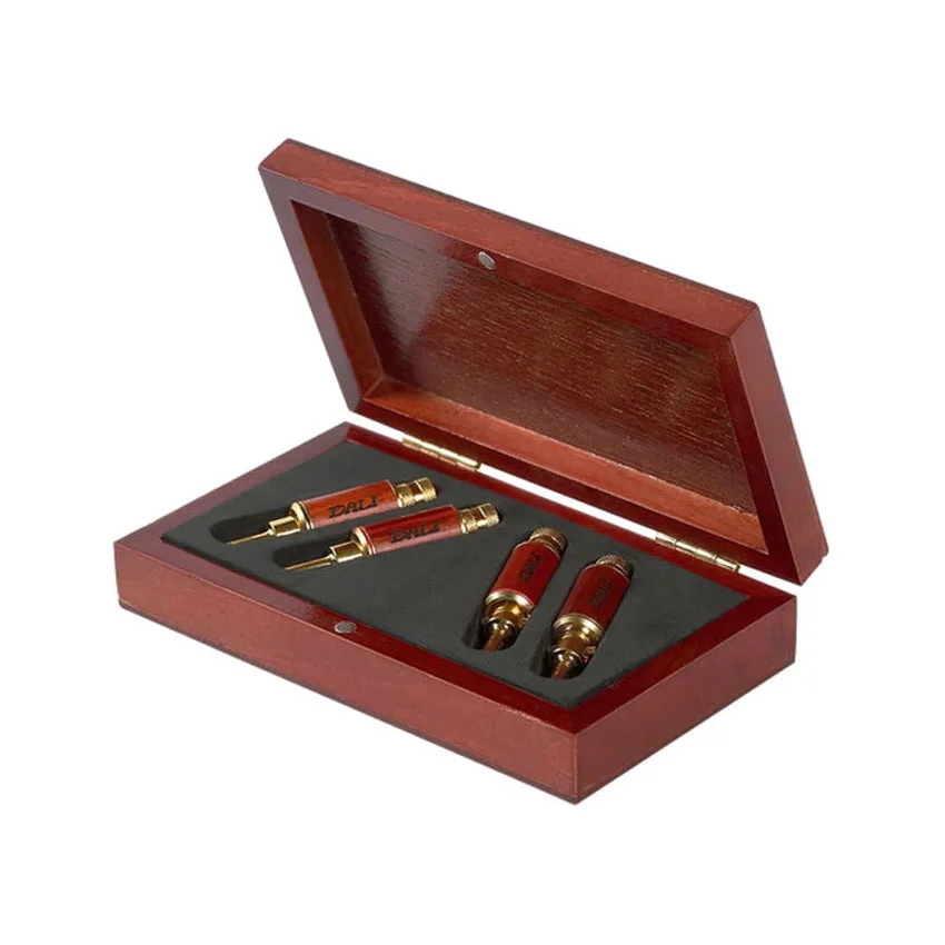 Φωτογραφία προϊόντος: Dali Golden Banana Plugs (4 pcs in Box) - Επιχρυσωμένα βύσματα banana σε κασετίνα