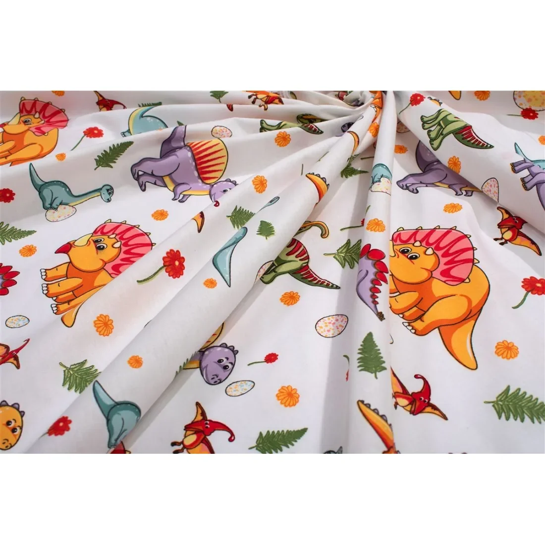 Φωτογραφία προϊόντος: Πάνα Χασέ Dimcol Dinosaur 520 80x80 White-Orange