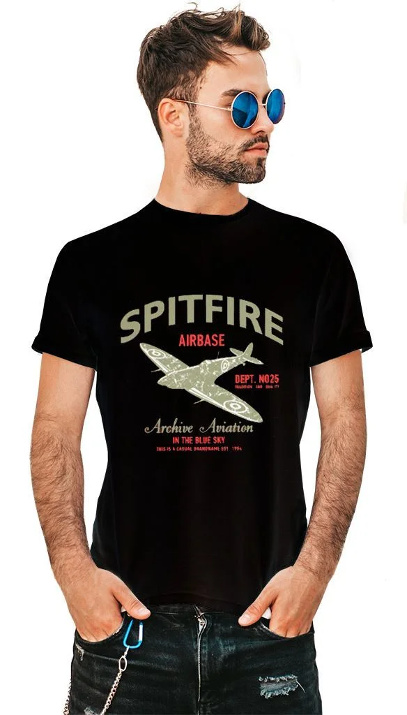 Φωτογραφία προϊόντος: Prime T-Shirt Μαύρο με σχέδιο Spitfire 8756