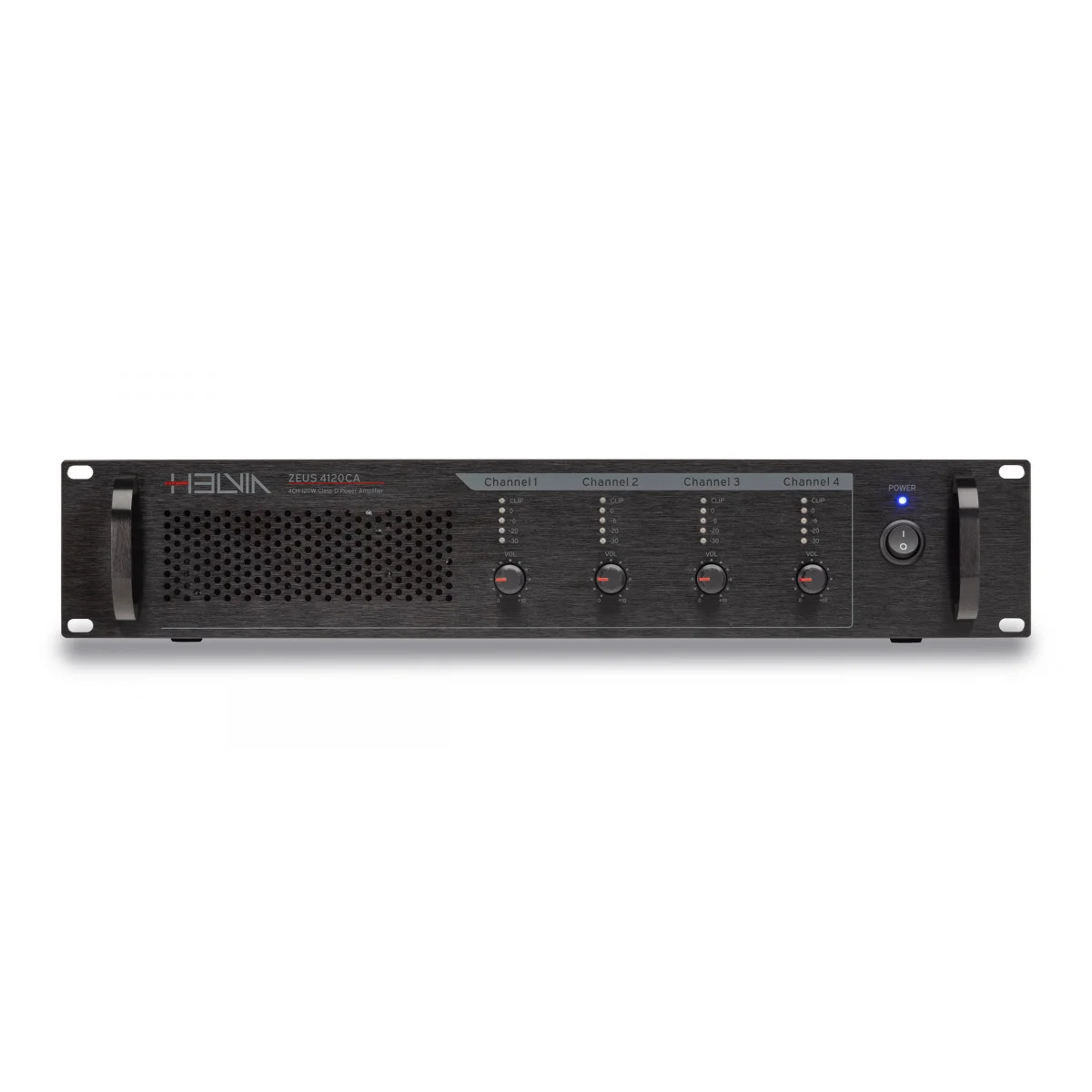Φωτογραφία προϊόντος: Helvia ZEUS 4120CA - Τετρακάναλος τελικός ενισχυτής 4 x 120W 100V/4Ω