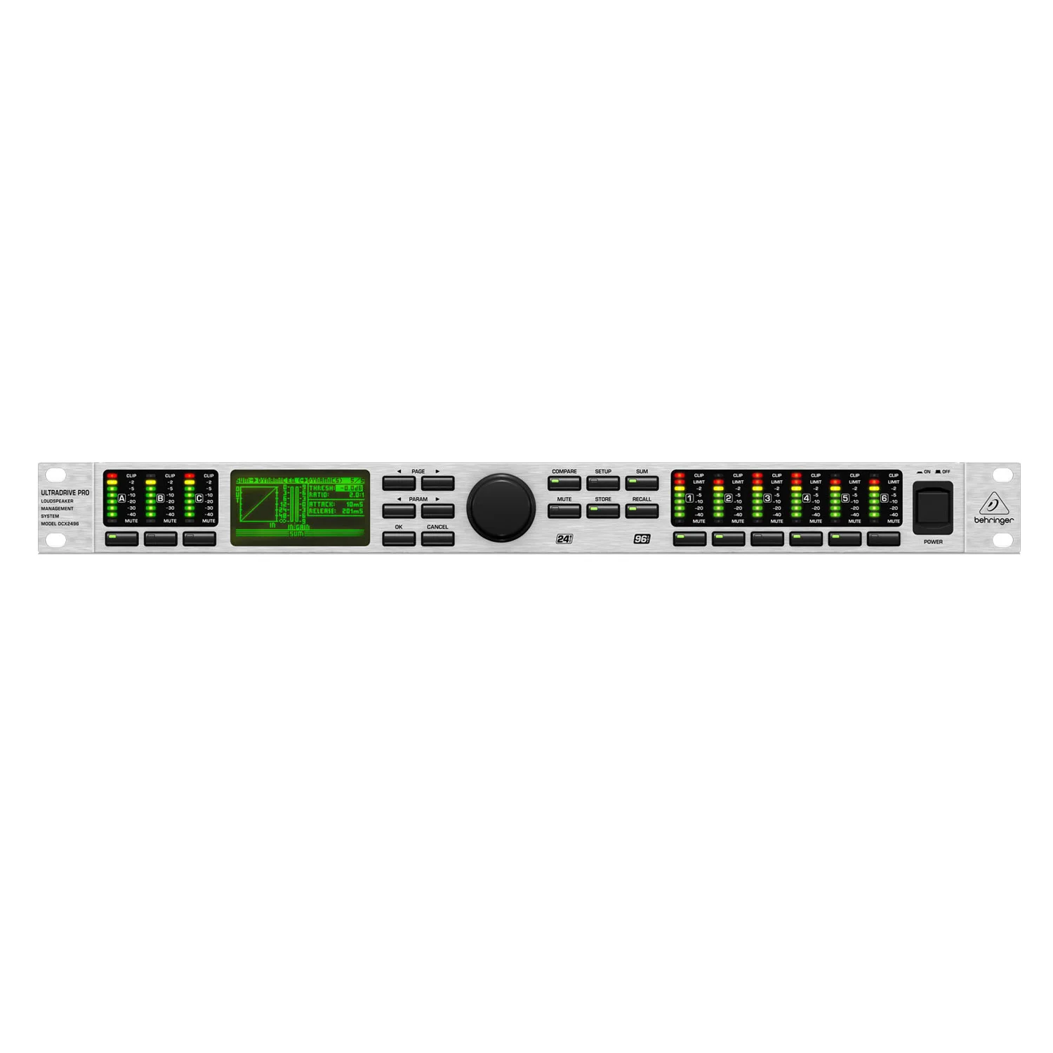 Φωτογραφία προϊόντος: Behringer DCX2496 - Ψηφιακός επεξεργαστής ηχείων 1U 3-Ιn / 6-Out