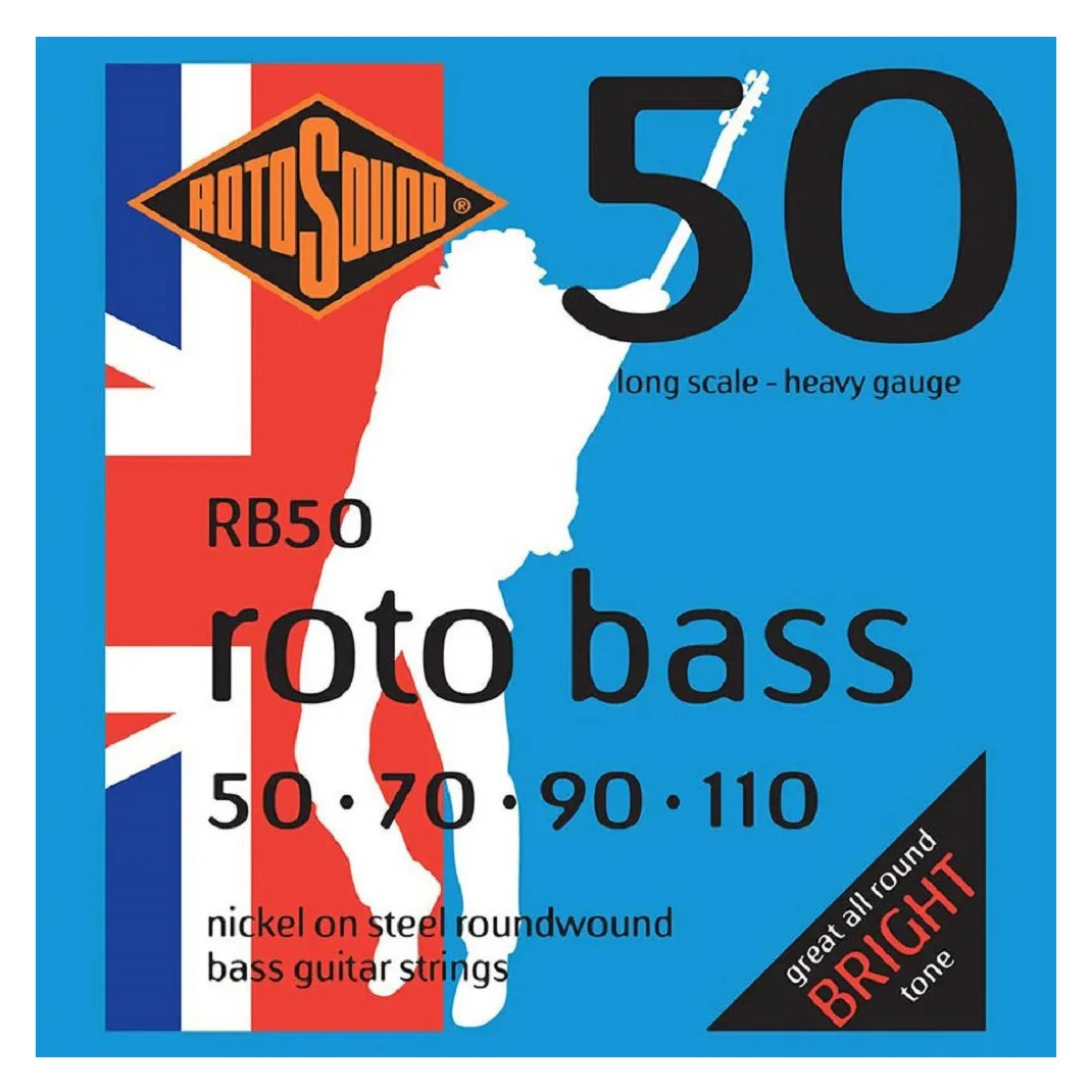 Φωτογραφία προϊόντος: Rotosound RB50 Roto Bass 50-110 - Σετ χορδών για 4χορδο ηλεκτρικό μπάσο