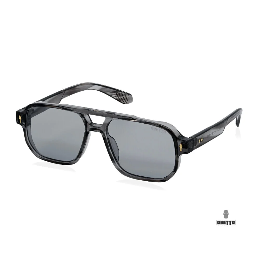 Φωτογραφία προϊόντος: Ghetto 70s Retro Square Sunglasses Grey Frame Unisex