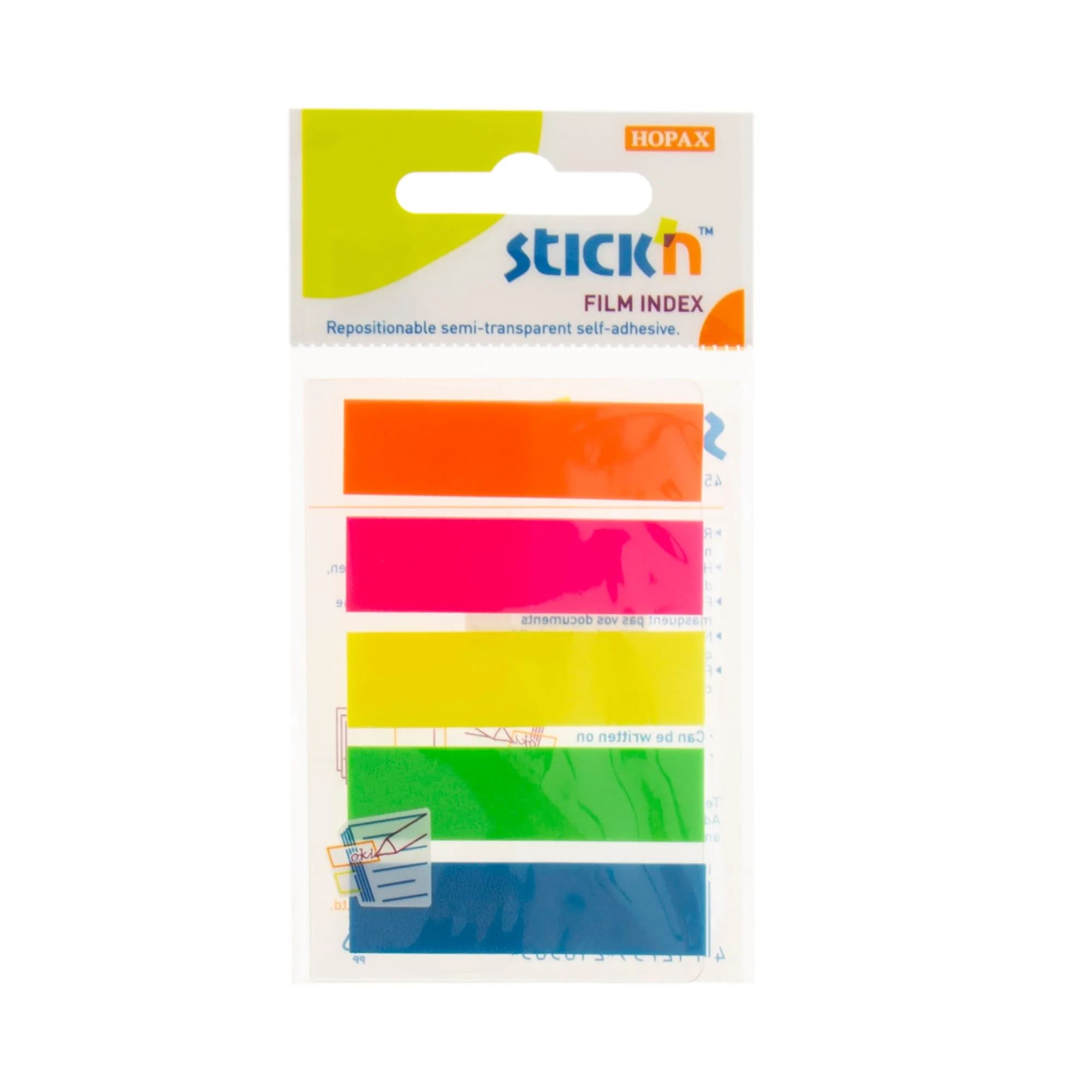 Φωτογραφία προϊόντος: OEM Αυτοκόλλητοι σελιδοδείκτες Stick N Film Index 125τεμ.