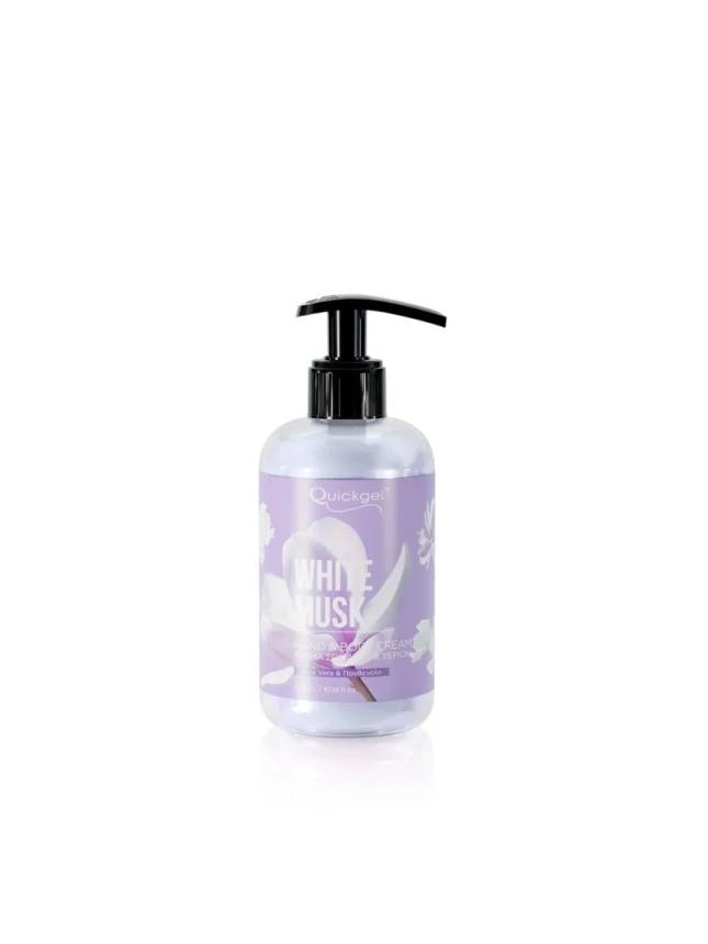 Φωτογραφία προϊόντος: Quickgel Hand +amp; Body Cream - White Musk - 300ml