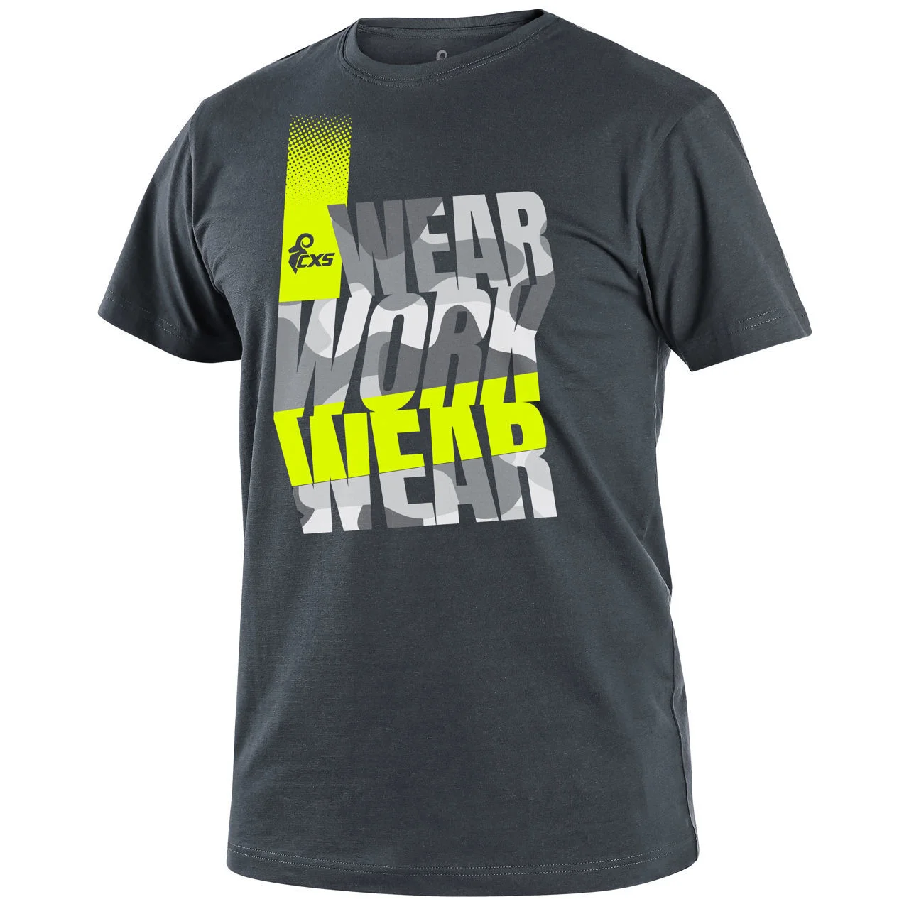 Φωτογραφία προϊόντος: CANIS SAFETY T-Shirt Ανδρικό Ελαστικό CXS Workwear anthracite-yellow