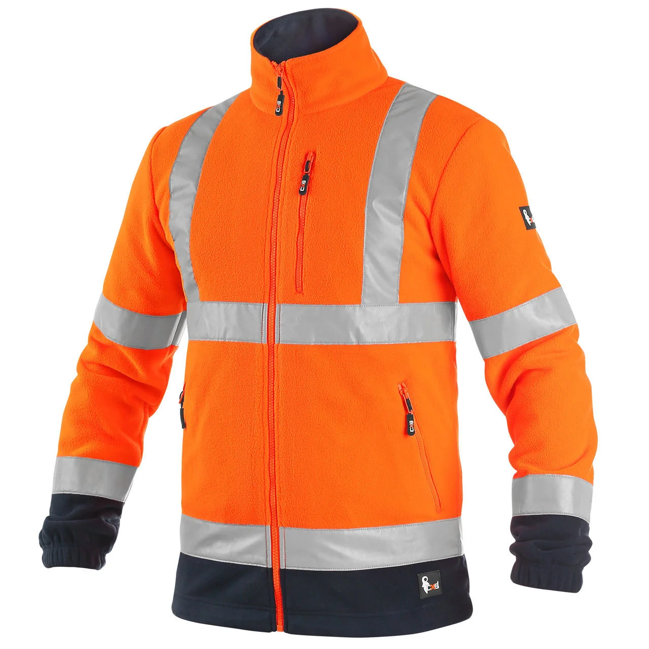 Φωτογραφία προϊόντος: CANIS SAFETY Ζακέτα Εργασίας fleece high vis CXS Preston orange-blue