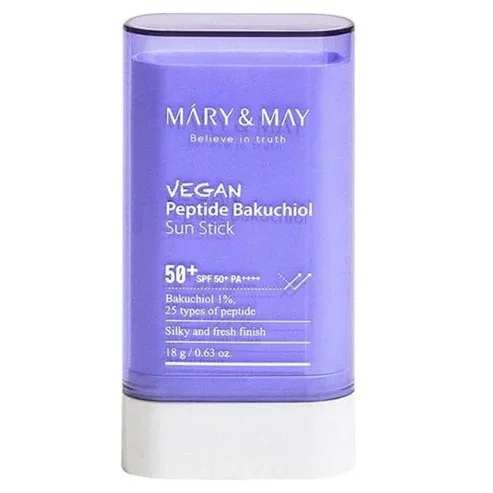 Φωτογραφία προϊόντος: Vegan Peptide Bakuchiol Sun Stick SPF50+ PA++++ - Αντηλιακό στικ με μπακουχιόλη και πεπτίδια για αντιγηραντική δράση