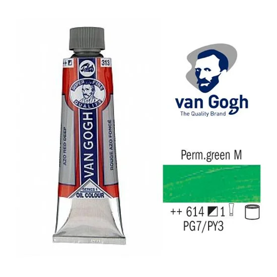 Φωτογραφία προϊόντος: Χρώμα Λαδιού Royal Talens Van Gogh 20ml Permanent Green Medium 614 2046143