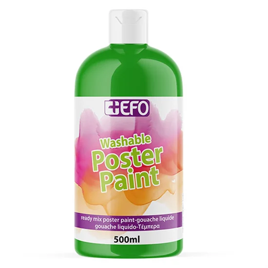 Φωτογραφία προϊόντος: Τέμπερα +Efo Poster Paint 500ml 1τμχ Πράσινο 385507