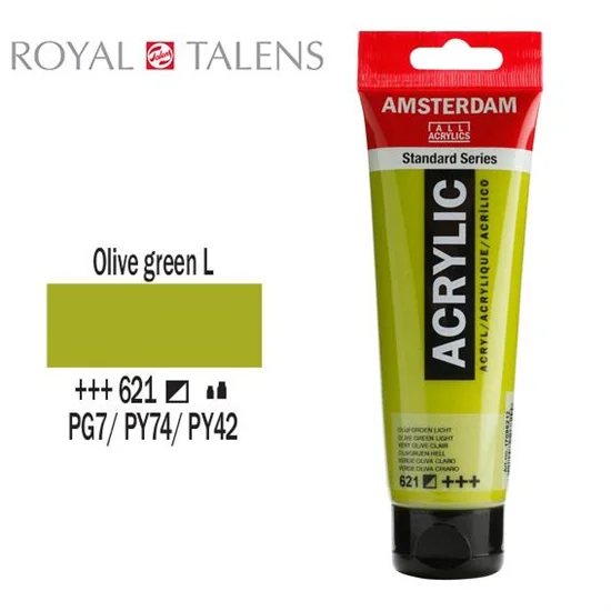 Φωτογραφία προϊόντος: Ακρυλικό Χρώμα Royal Talens Amsterdam 120ml 621 Olive Green Light 17096212