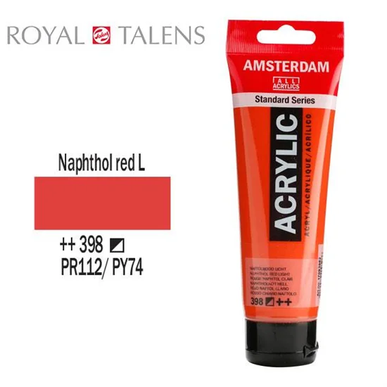 Φωτογραφία προϊόντος: Ακρυλικό Χρώμα Royal Talens Amsterdam 120ml 398 Napthol Red Light 17093982