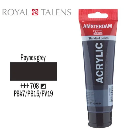 Φωτογραφία προϊόντος: Ακρυλικό Χρώμα Royal Talens Amsterdam 120ml 708 Paynes Grey 17097082