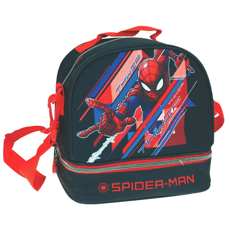 Φωτογραφία προϊόντος: Τσαντάκι φαγητού Gim Spiderman Lines 4.5lt Μπλε 20x21x15cm 337-01220