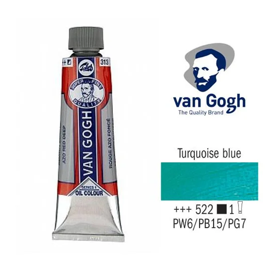 Φωτογραφία προϊόντος: Χρώμα Λαδιού Royal Talens Van Gogh 20ml Turquoise Blue 522 2045223