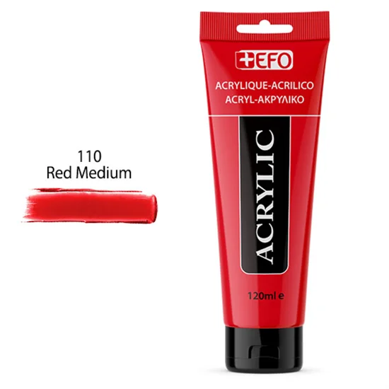 Φωτογραφία προϊόντος: Ακρυλικό Χρώμα +EFO 120ml 110 Red Medium 389110