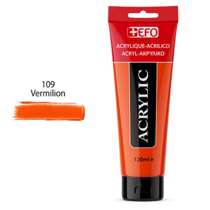 Φωτογραφία προϊόντος: Ακρυλικό Χρώμα +EFO 120ml 109 Vermilion 389109