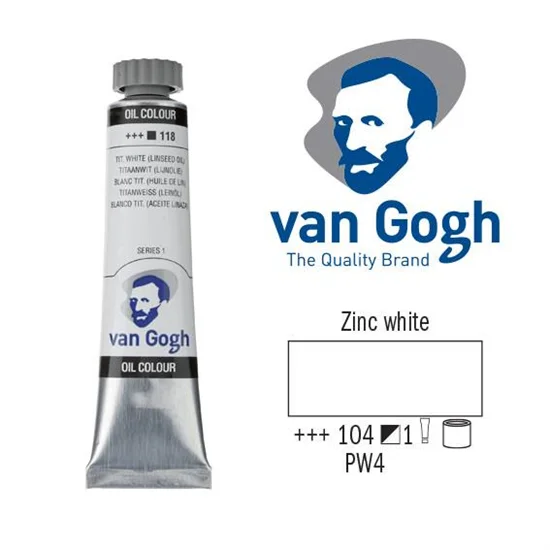 Φωτογραφία προϊόντος: Χρώμα Λαδιού Royal Talens Van Gogh 20ml Zinc White 104 2041043