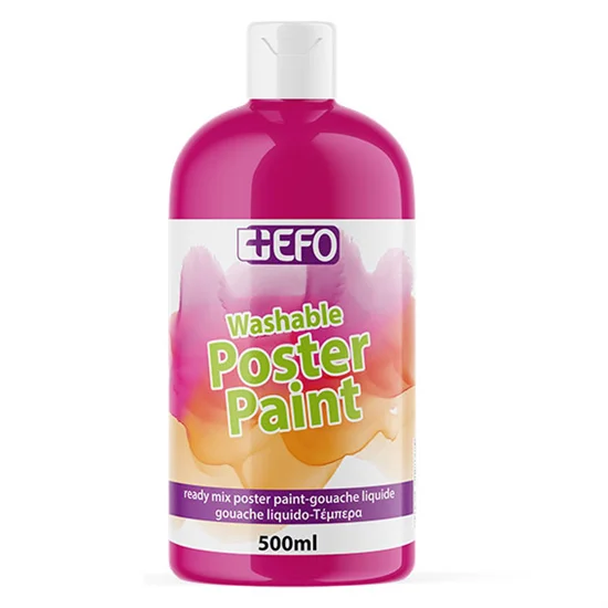 Φωτογραφία προϊόντος: Τέμπερα +Efo Poster Paint 500ml 1τμχ Ματζέντα 385506