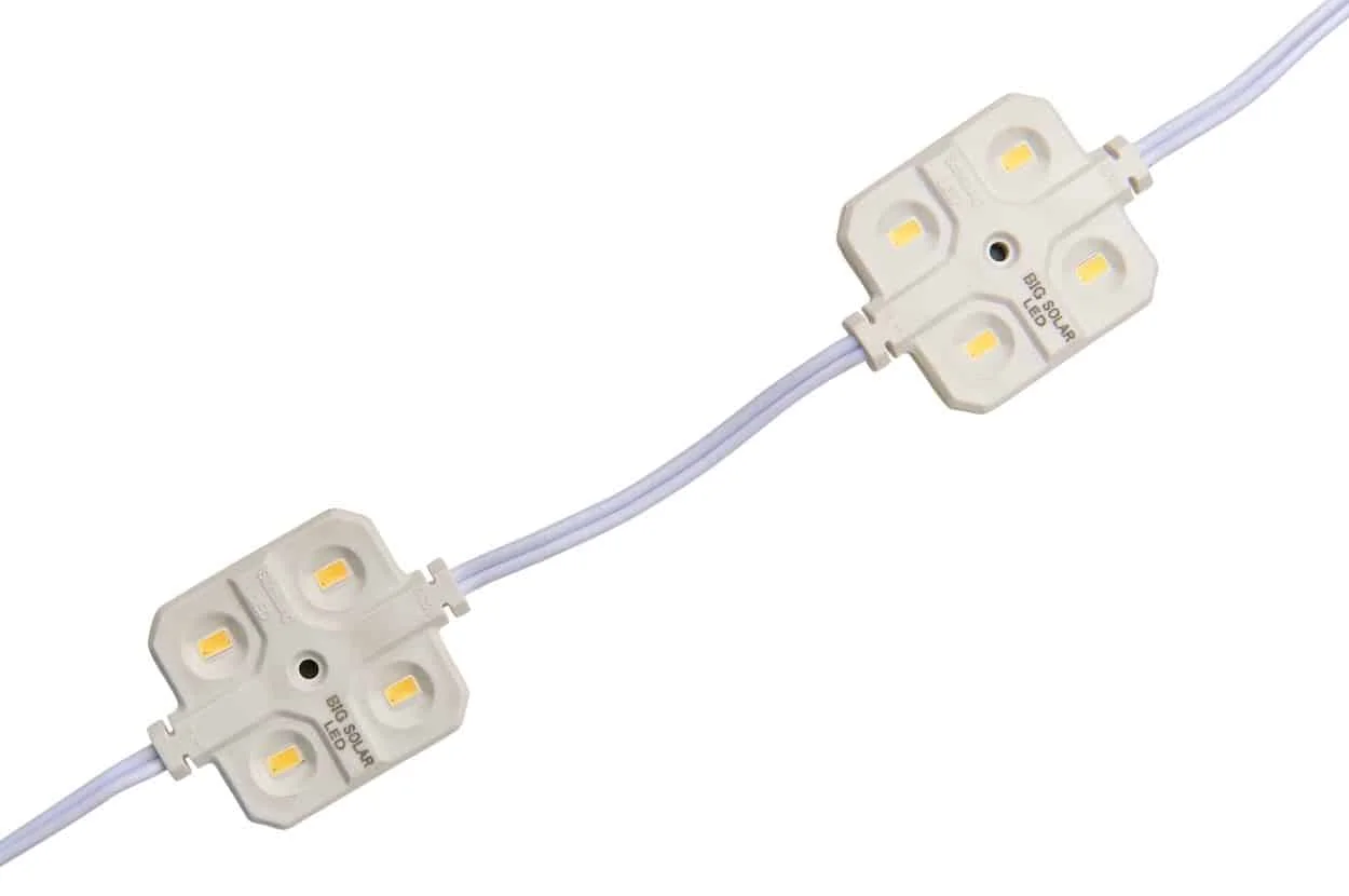 Φωτογραφία προϊόντος: Led module 12V 2.4w (4 chip) ψύχρό λευκό 6500k 150lm 120° IP65 0688/00006 BIG SOLAR