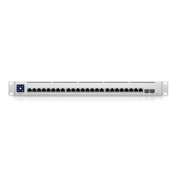 Φωτογραφία προϊόντος: Ubiquiti Networks Ubiquiti Switch UniFi 24xRJ45 10G/2xSFP28 25G Managed 19" Rack-Mountable, 1,3" Touchscreen USW-ENTERPRISEXG-24