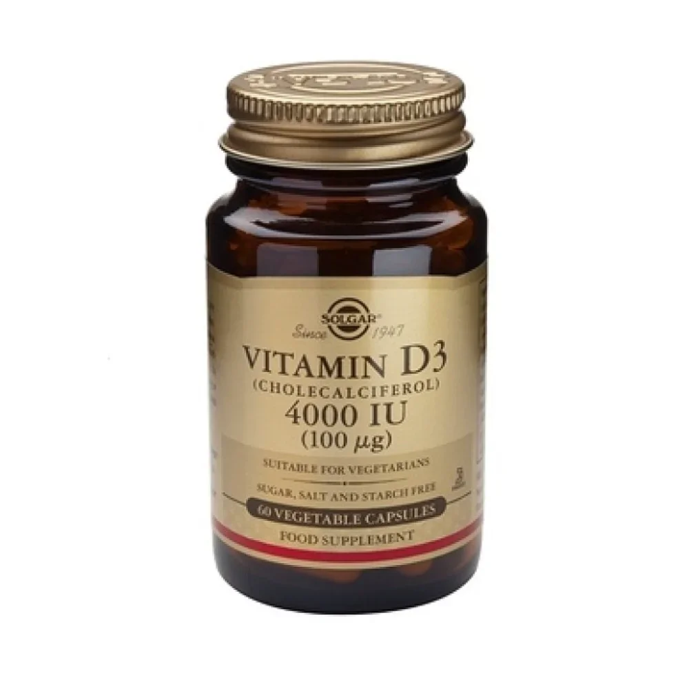 Φωτογραφία προϊόντος: Solgar Vitamin D3 4000IU 100μg 60veg. caps