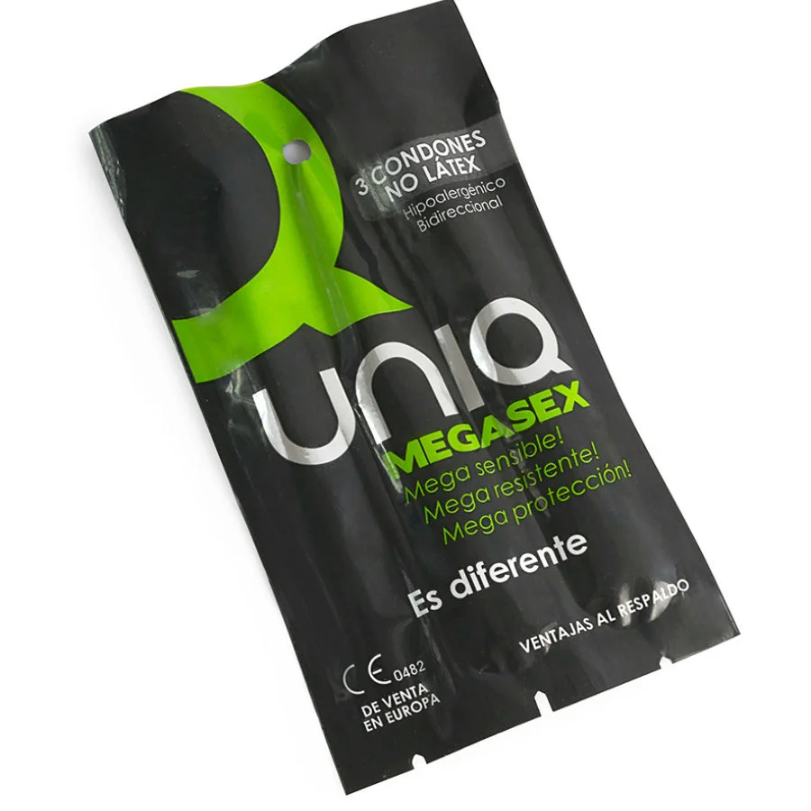 Φωτογραφία προϊόντος: UNIQ MEGASEX LATEX FREE SENSITIVE CONDOMS 3 UNITS