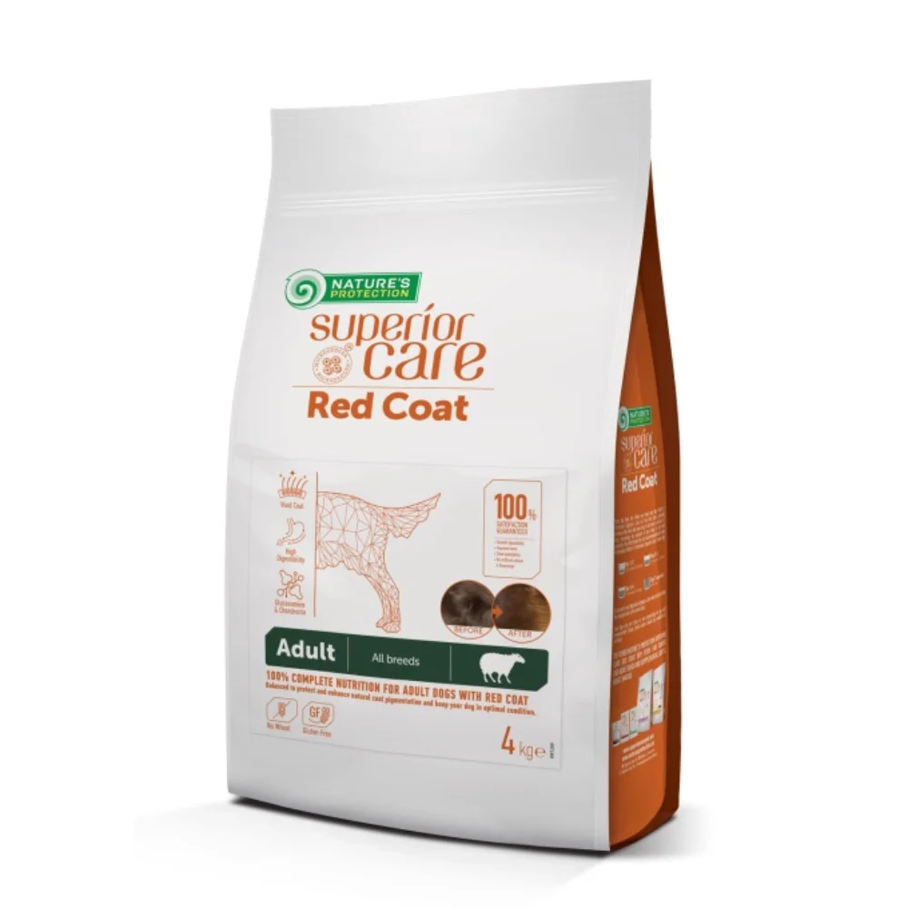 Φωτογραφία προϊόντος: Nature's Protection Nature’s Protection Superior Care Red Coat Adult All Breeds Grain Free με Αρνί 4kg